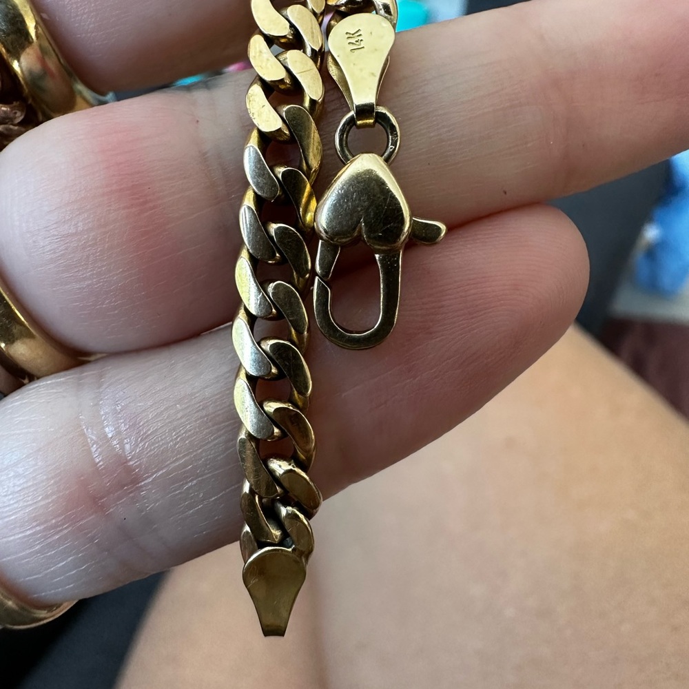 SOLD 18K Curb Link Bracelet